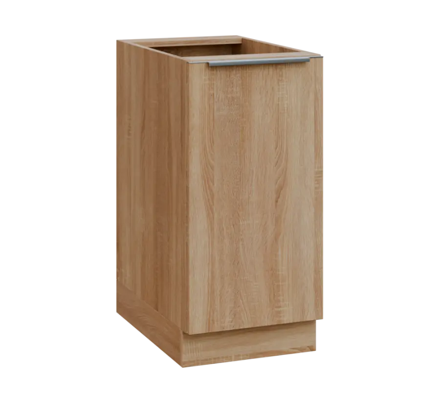 SIS - 4D spodní skříňka, 1-dveřová, pravá, 870x400x600, dub bardolino